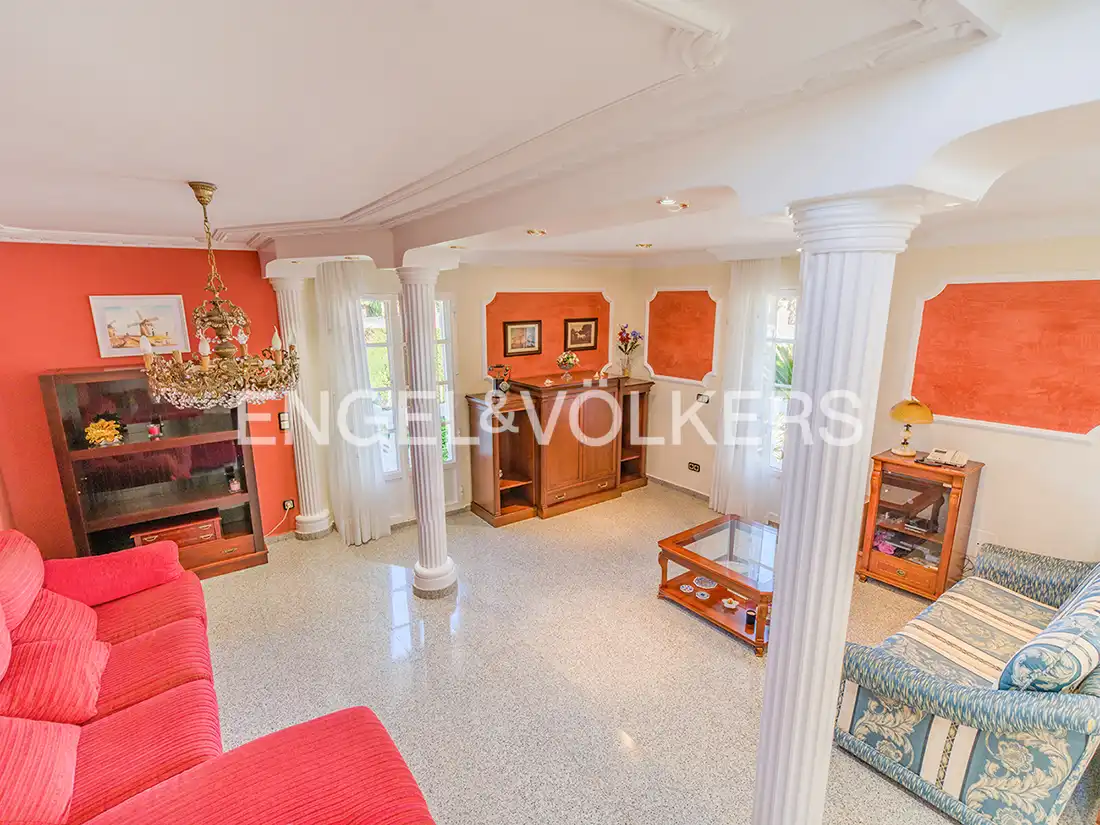 Living room of Houses for sale in San Vicente del Raspeig / Sant Vicent del Raspeig  with Air Conditioner, Heating and Private garden