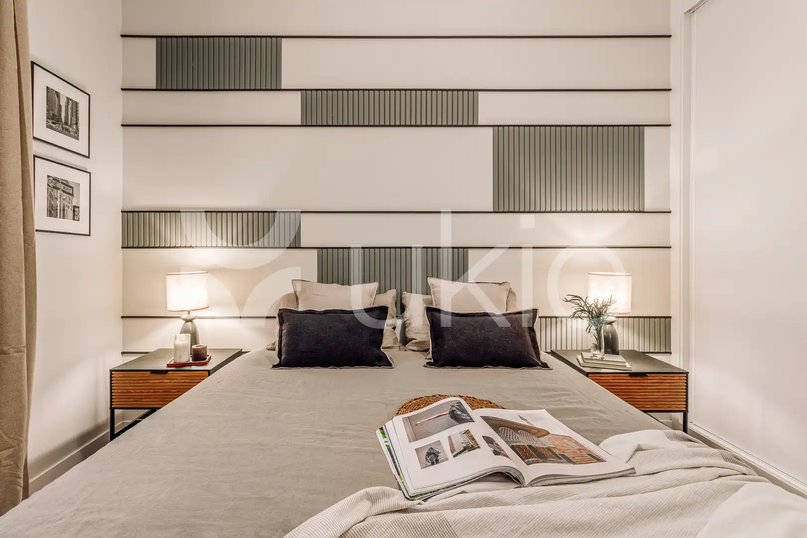 Schlafzimmer von Wohnungen zur Miete in Madrid mit Klimaanlage, Heizung und Möbliert