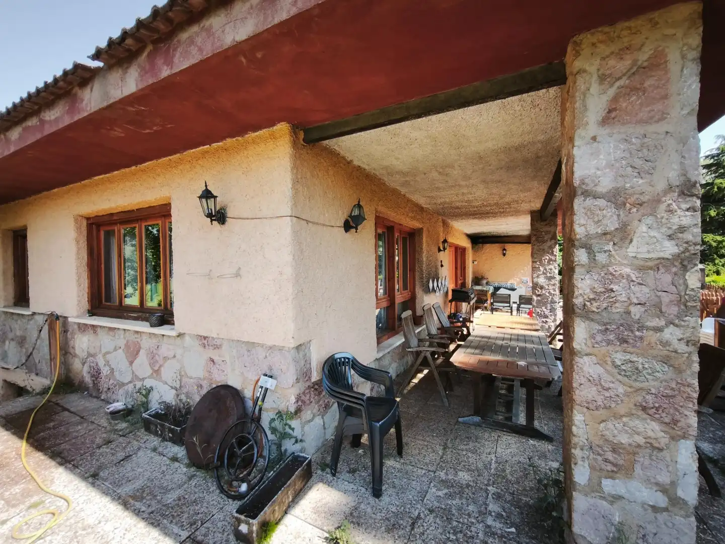 Terraza de Casa o chalet en venta en San Andrés del Rabanedo con Calefacción, Terraza y Piscina