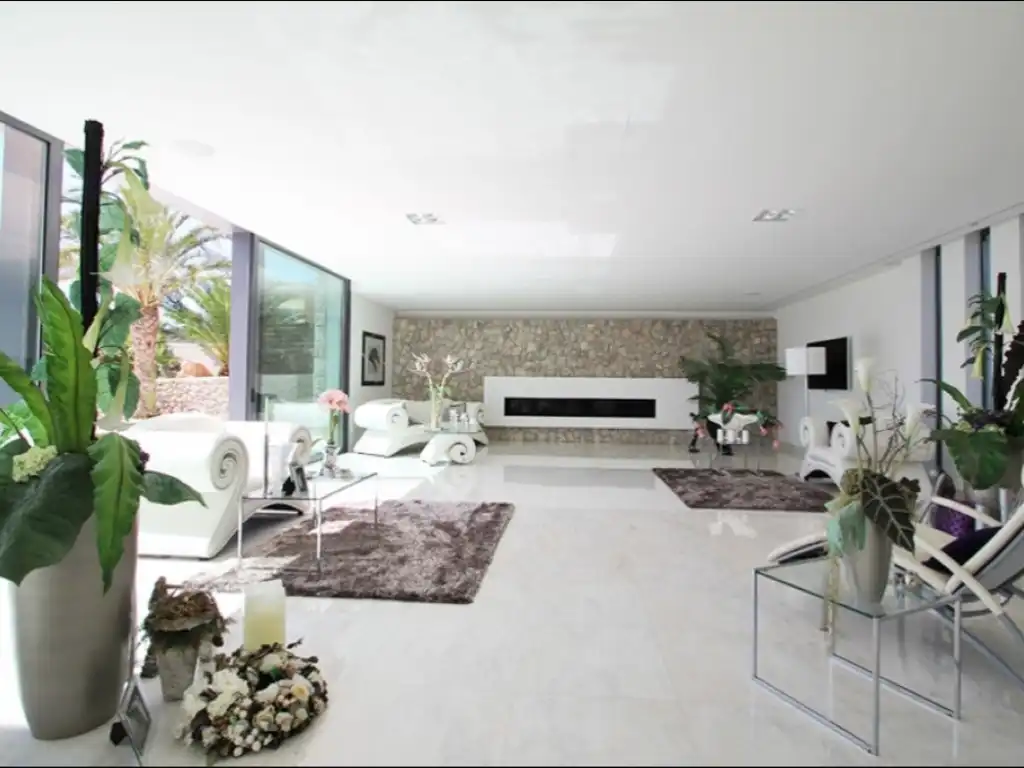 Living room of Houses for rent in Calvià  with Air Conditioner, Private garden and Swimming Pool