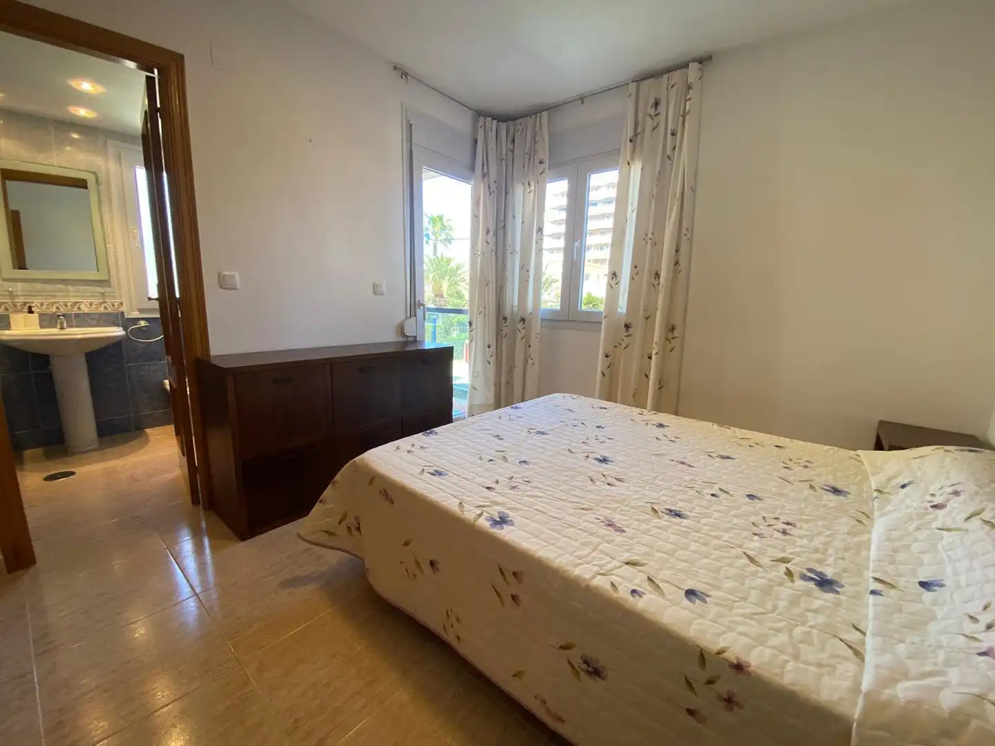 Schlafzimmer von Wohnungen zum Verkauf in Calpe / Calp mit Klimaanlage, Heizung und Privatgarten