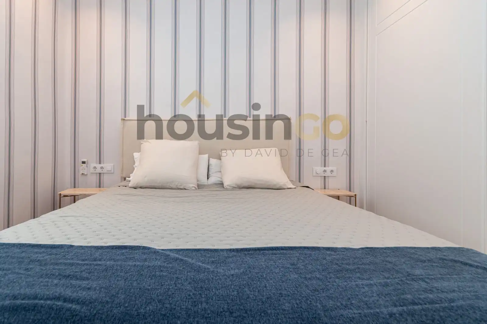Schlafzimmer von Wohnung zur Miete in Madrid mit Klimaanlage, Heizung und Terrasse