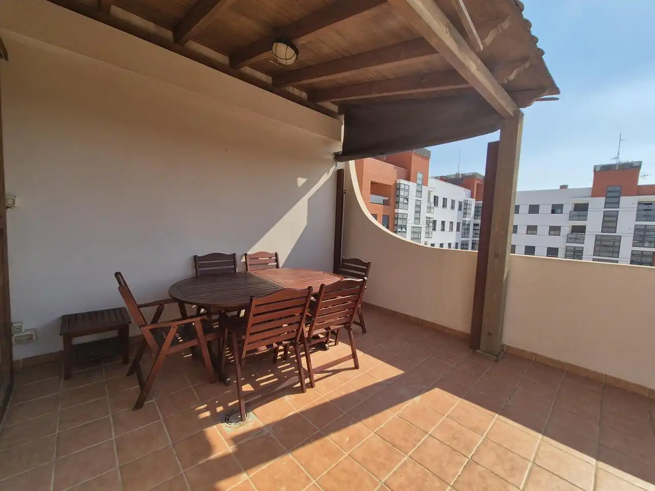 Terrassa de Pis de lloguer en Elche / Elx amb Aire condicionat, Calefacció i Piscina comunitària