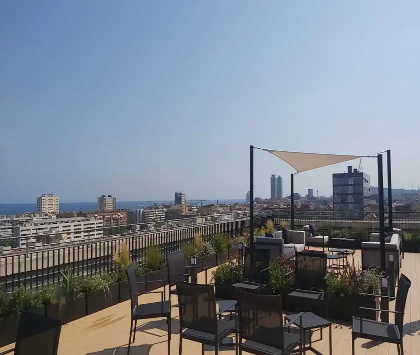 Terraza de Oficina de alquiler en Barcelona
