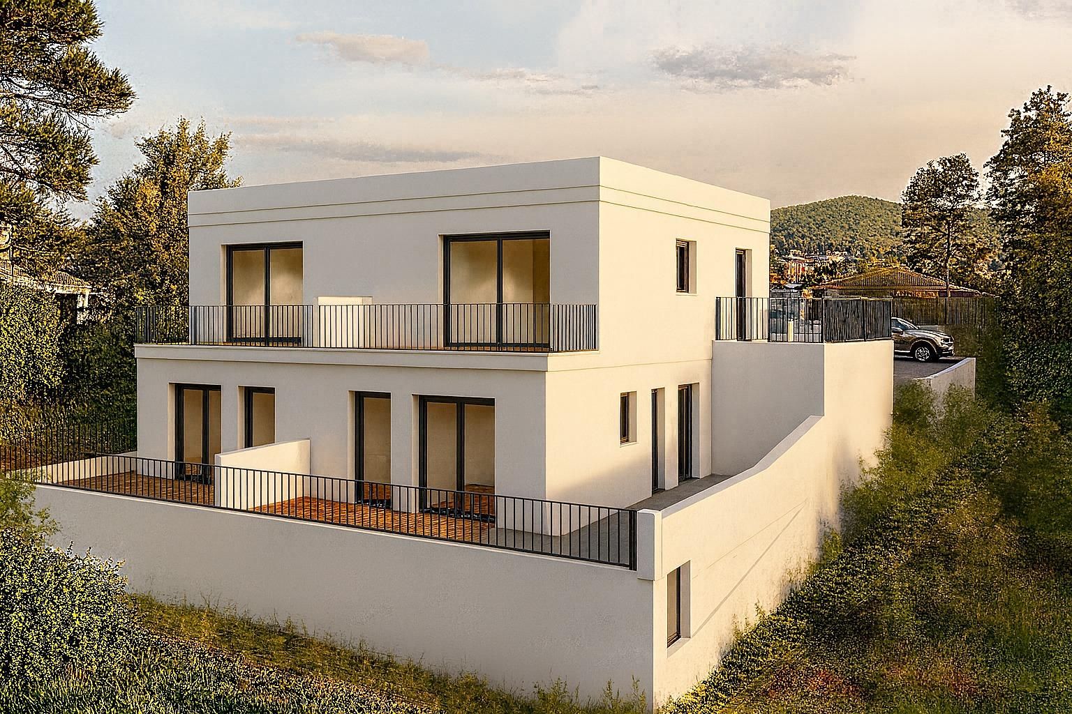 Exterior view of House or chalet for sale in Terrassa  with Air Conditioner, Heating and Private garden