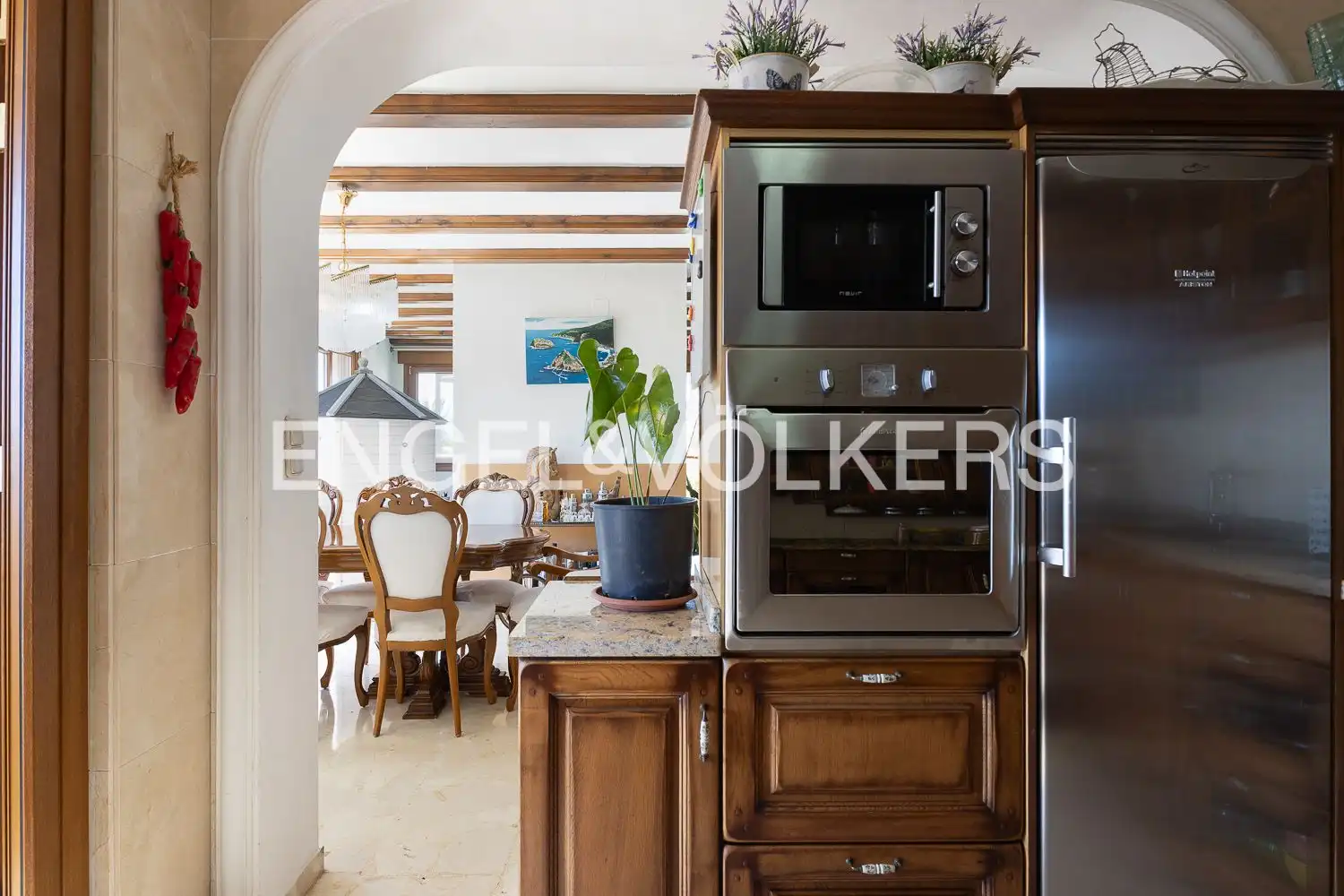 Cocina de Ático en venta en Dénia con Aire acondicionado, Calefacción y Jardín privado