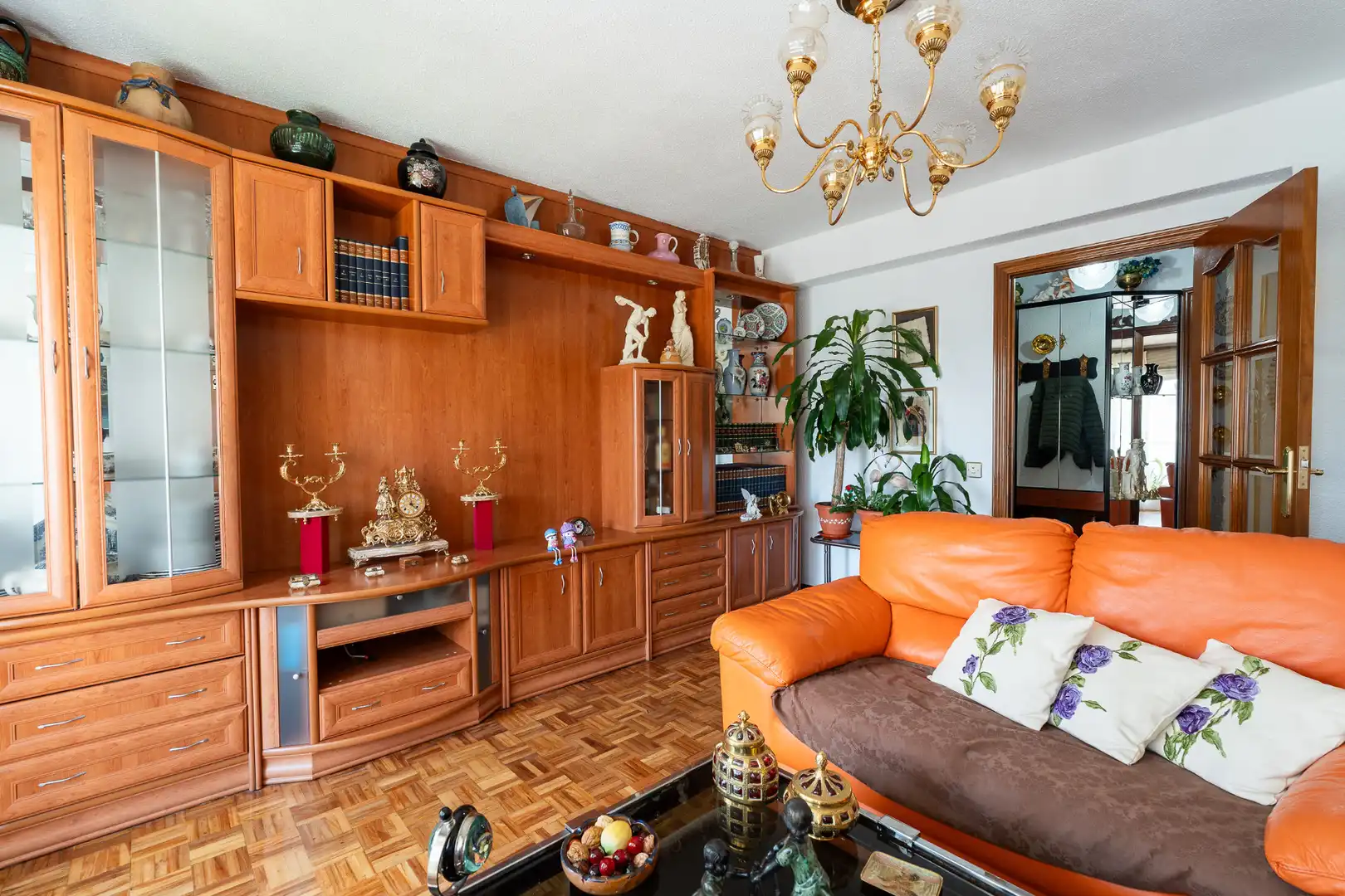 Living room of Flat for sale in Madrid  with Heating, Private garden and Terrace