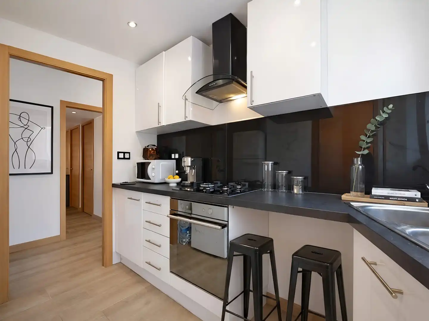 Kitchen of Flat for sale in Palafrugell  with Air Conditioner, Terrace and Furnished