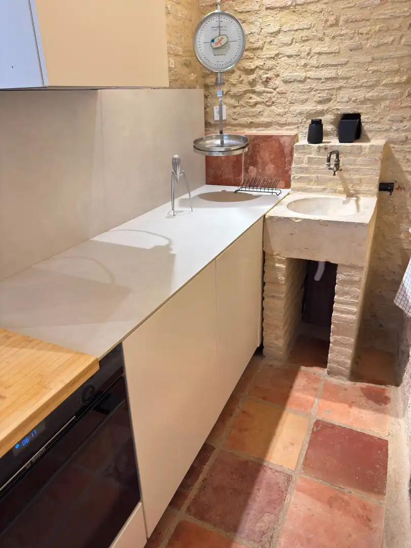 Kitchen of Flat for rent in Valencia  with Air Conditioner, Heating and Furnished