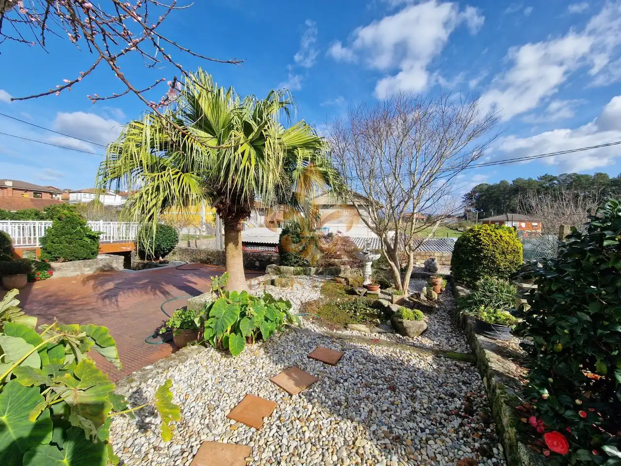 Jardí de Casa o xalet en venda en O Rosal   amb Calefacció, Jardí privat i Terrassa