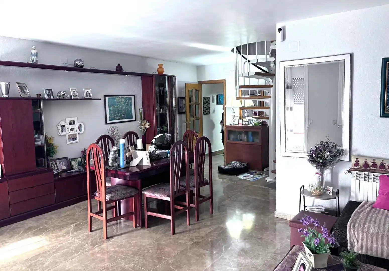 Esszimmer von Maisonette zum Verkauf in L'Hospitalet de Llobregat mit Klimaanlage, Heizung und Balkon