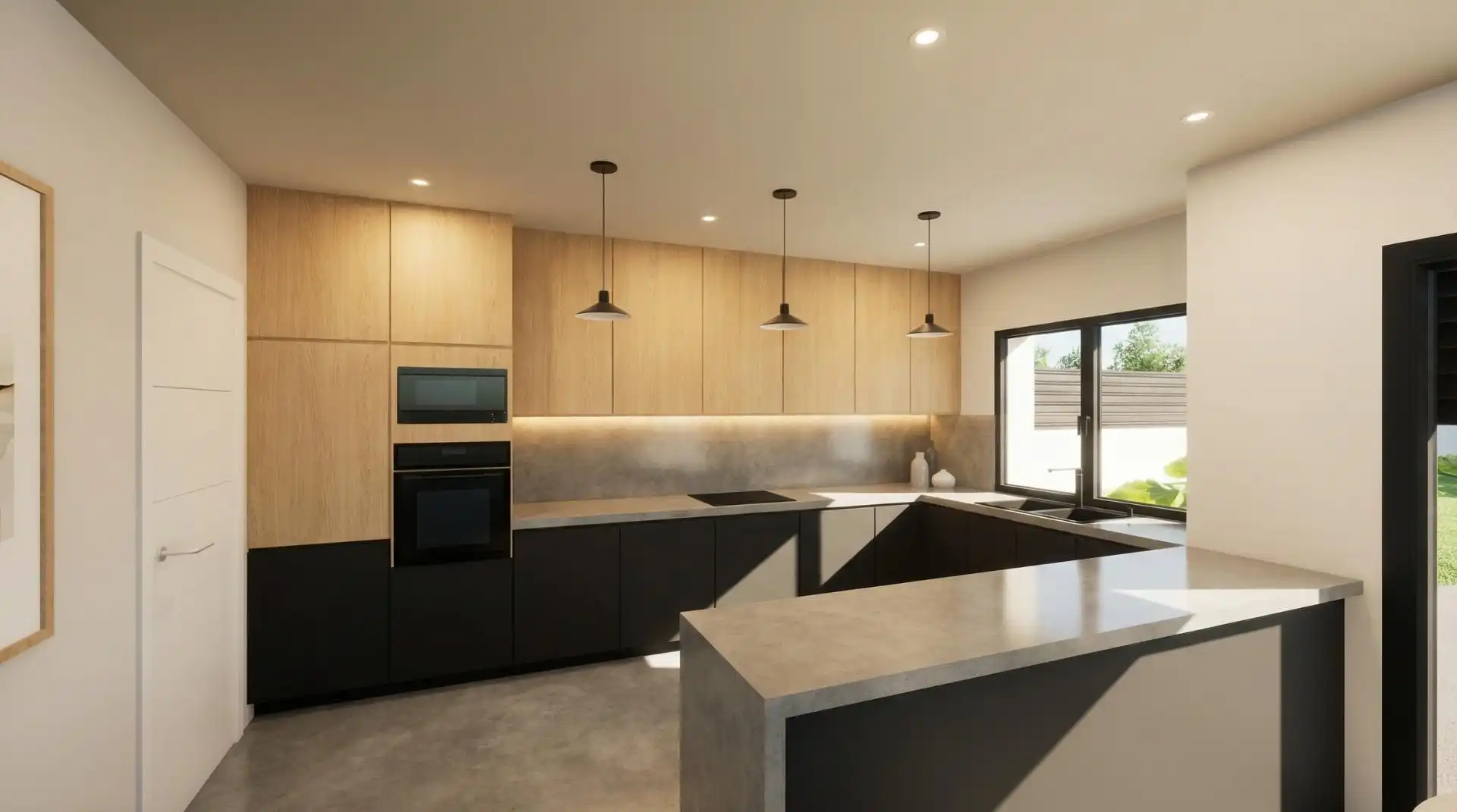 Cocina de Casa o chalet en venta en Aspe con Aire acondicionado, Jardín privado y Terraza