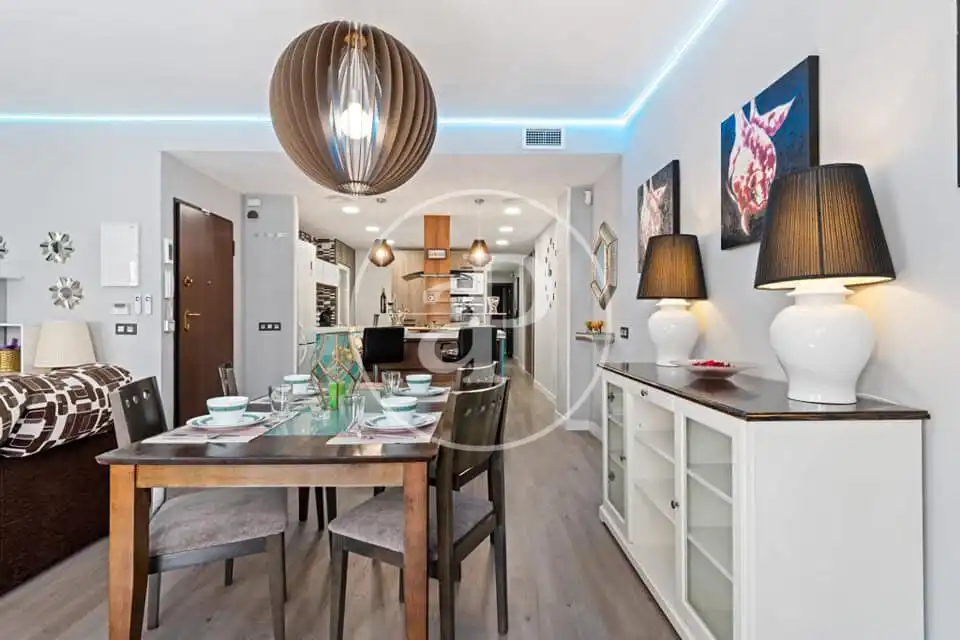 Dining room of Flat for sale in Burriana / Borriana  with Air Conditioner, Heating and Terrace
