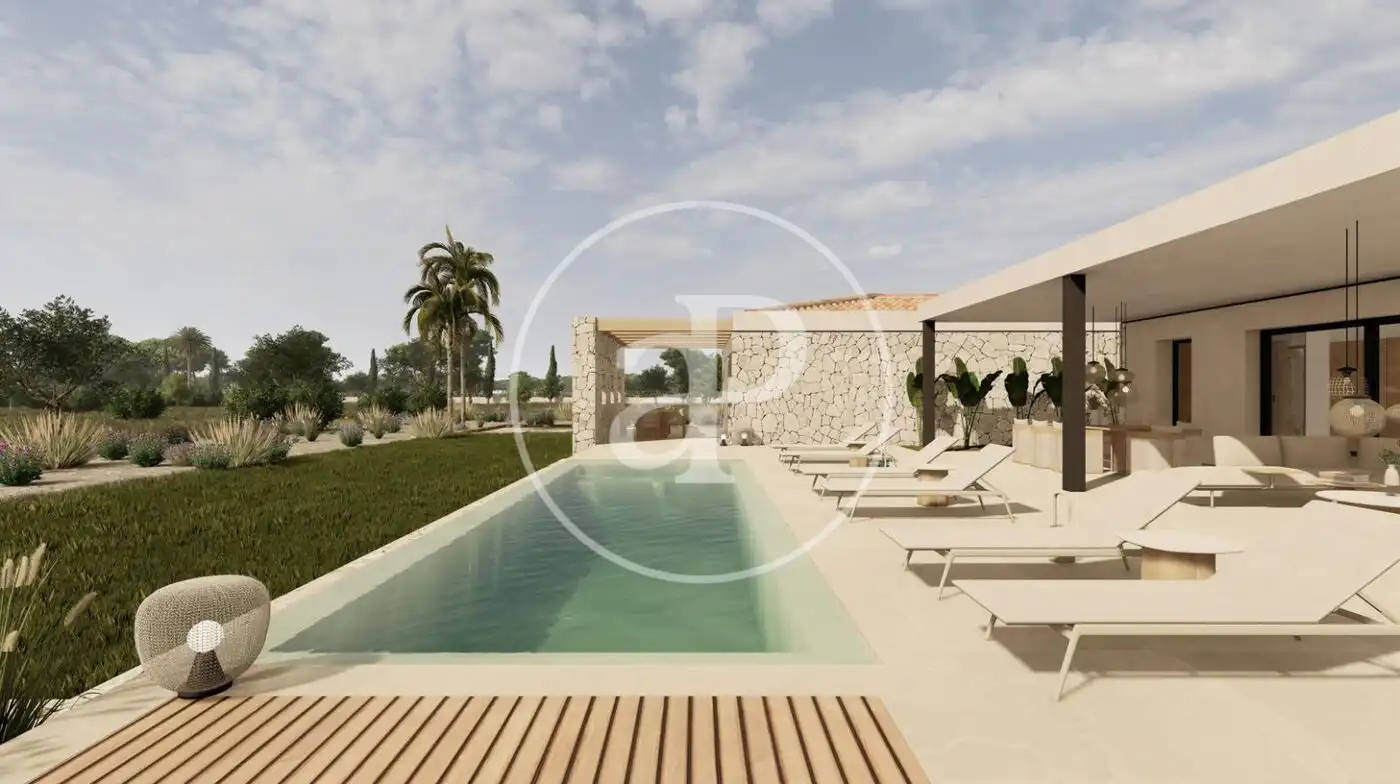 Piscina de Casa o xalet en venda en Sa Pobla amb Aire condicionat, Calefacció i Jardí privat
