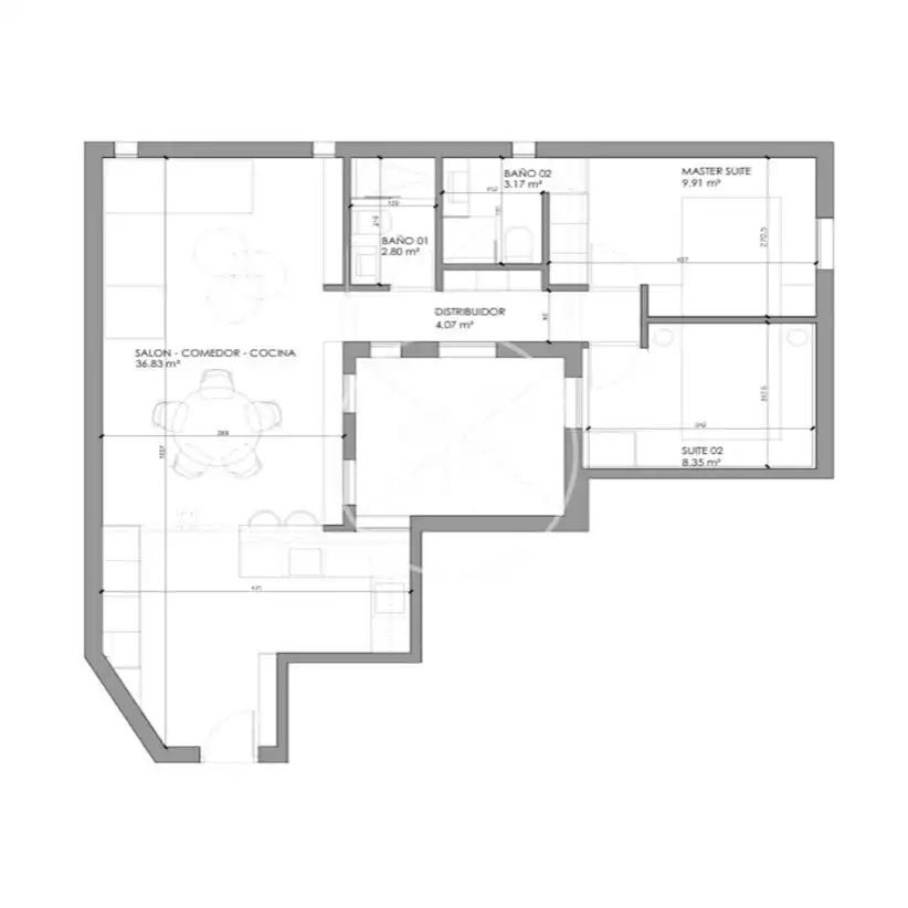 Wohnung zum Verkauf in Madrid mit Klimaanlage, Heizung und Möbliert