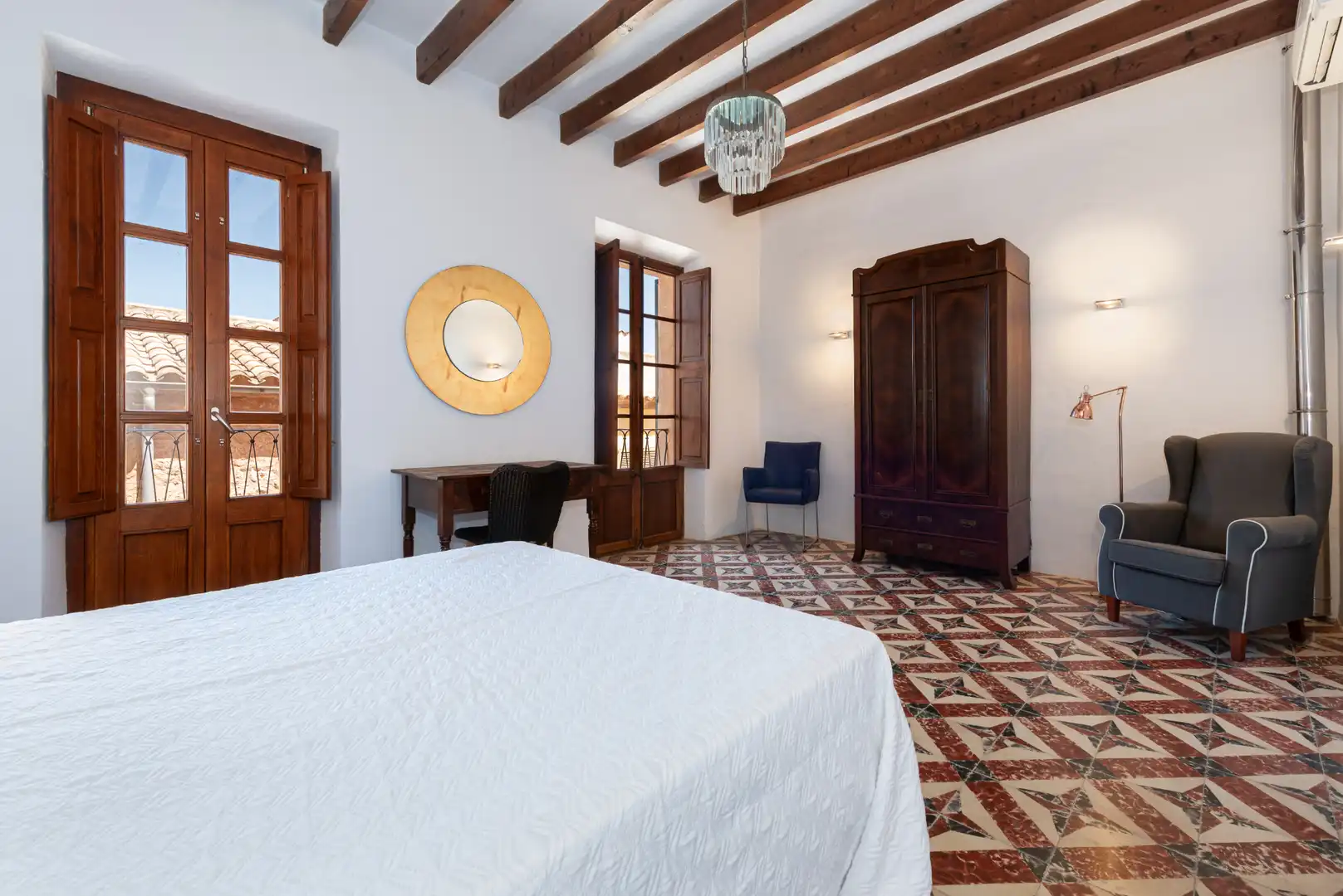 Dormitori de Casa adosada en venda en Alcúdia amb Aire condicionat i Moblat