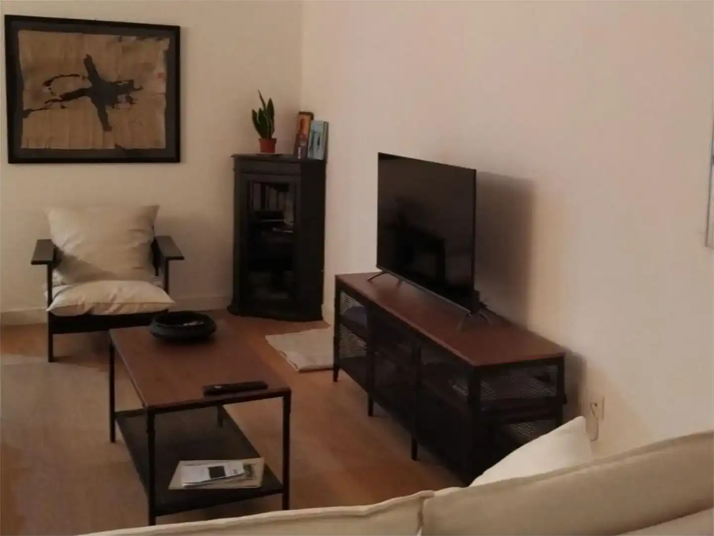 Sala de estar de Piso de alquiler en Vimianzo con Parquet y Amueblado