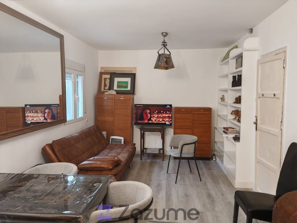 Sala de estar de Piso de alquiler en  Madrid Capital con Calefacción, Terraza y Amueblado