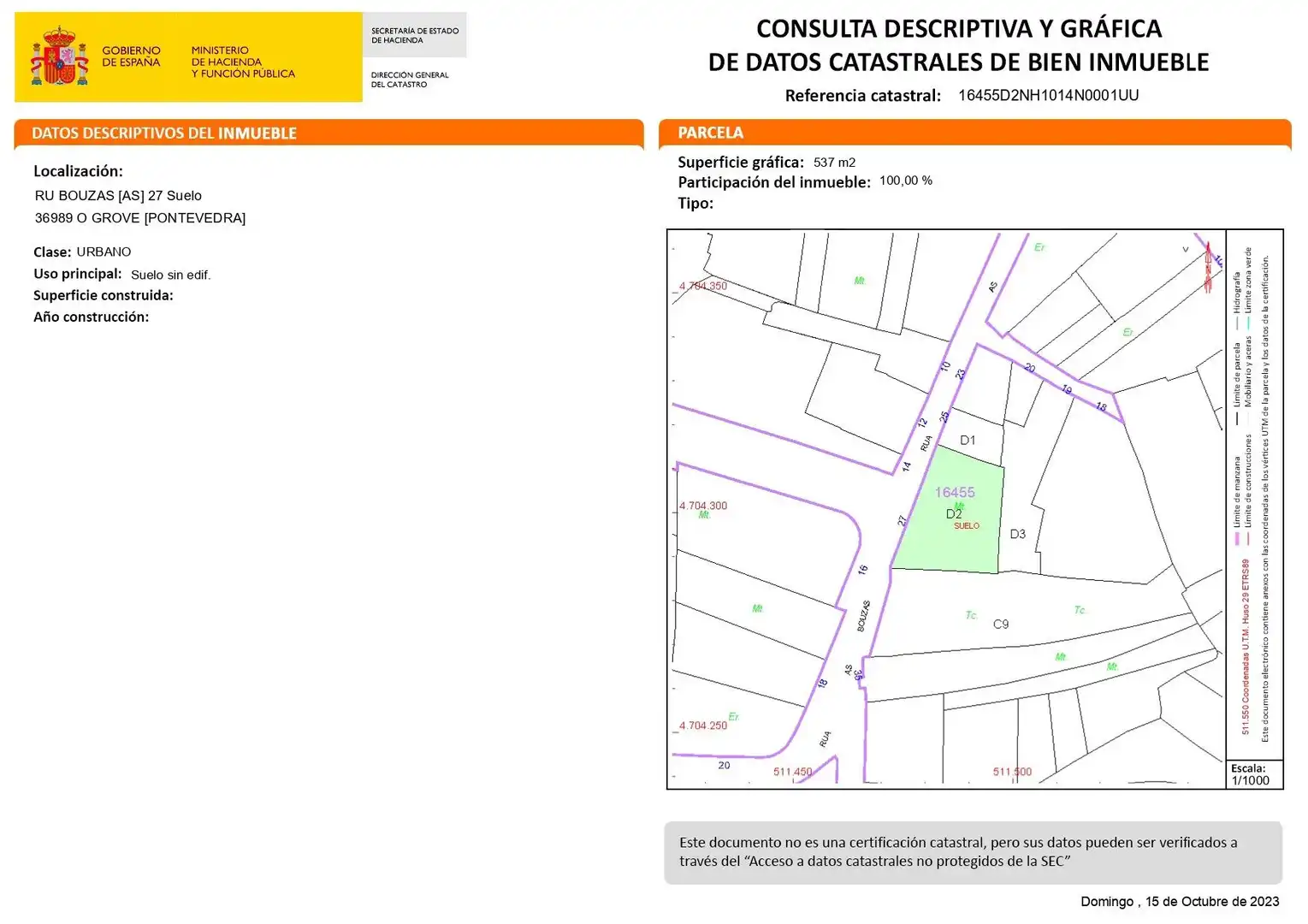 Residential land for sale in BOUZAS (AS), imagen 5
