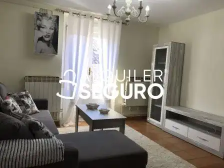 Sala de estar de Piso de alquiler en Vitoria - Gasteiz con Calefacción y Amueblado