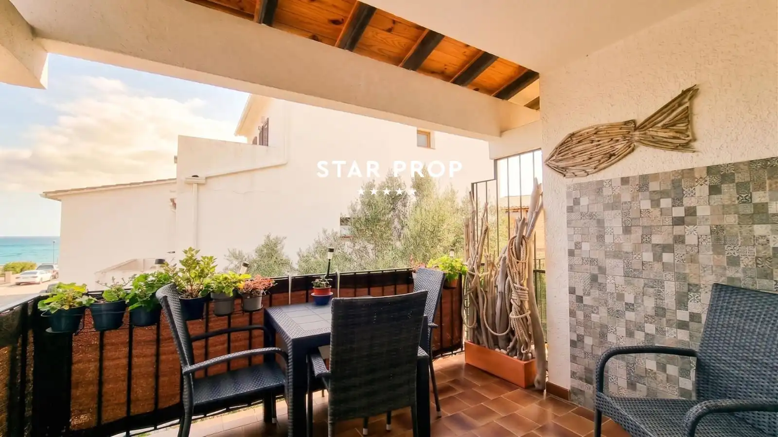 Terrace of Flat for sale in Llançà  with Heating, Terrace and Storage room