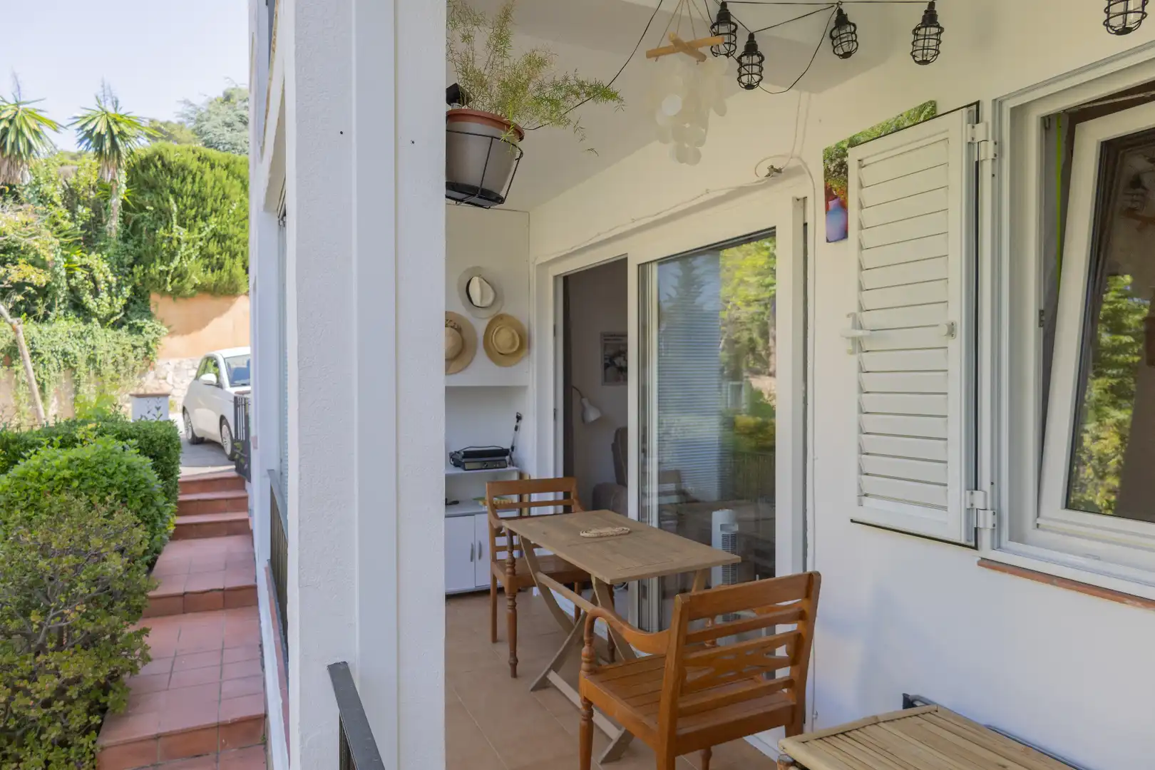 Terrasse von Wohnung zum Verkauf in Palafrugell mit Heizung, Abstellraum und Ofen