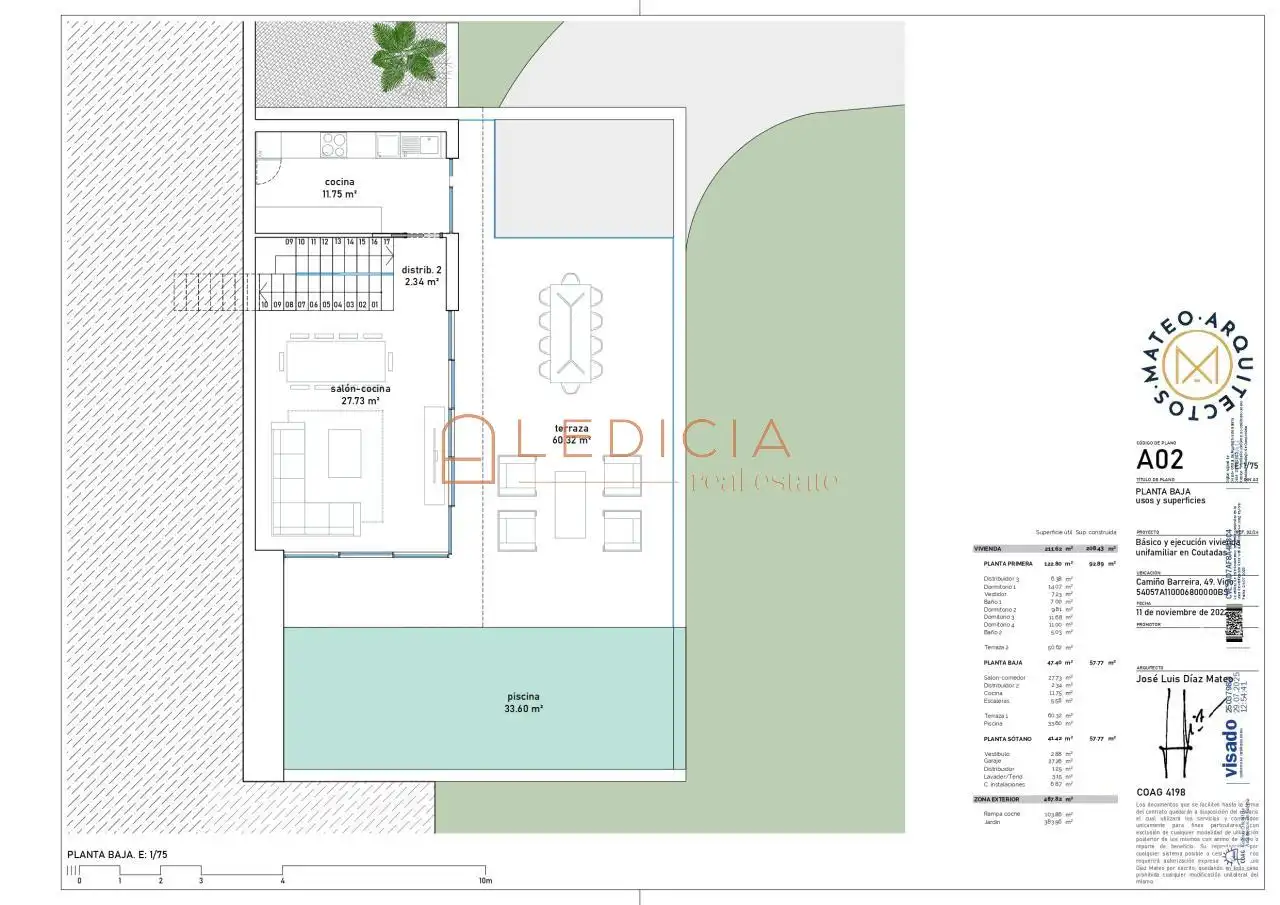 Casa o chalet en venta en Vigo  con Calefacción, Jardín privado y Parquet