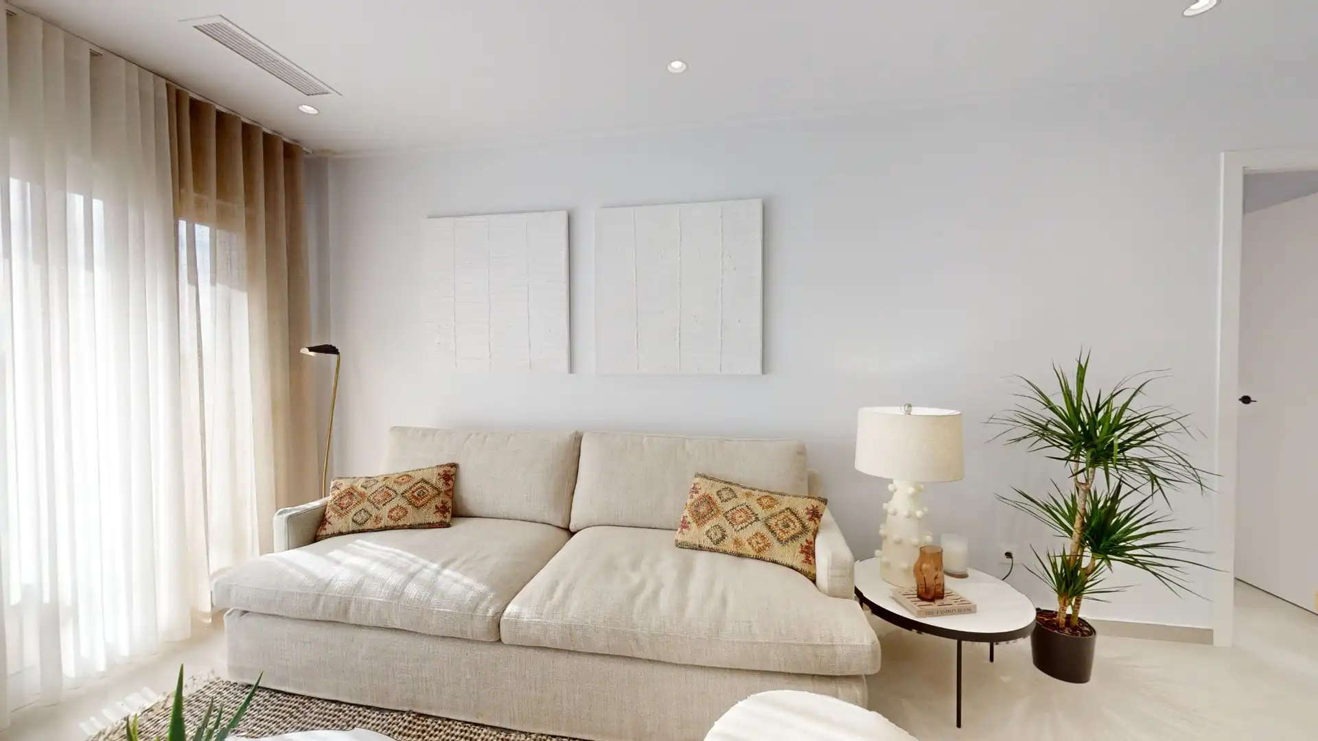 Sala de estar de Piso en venta en Guardamar del Segura con Aire acondicionado, Terraza y Piscina