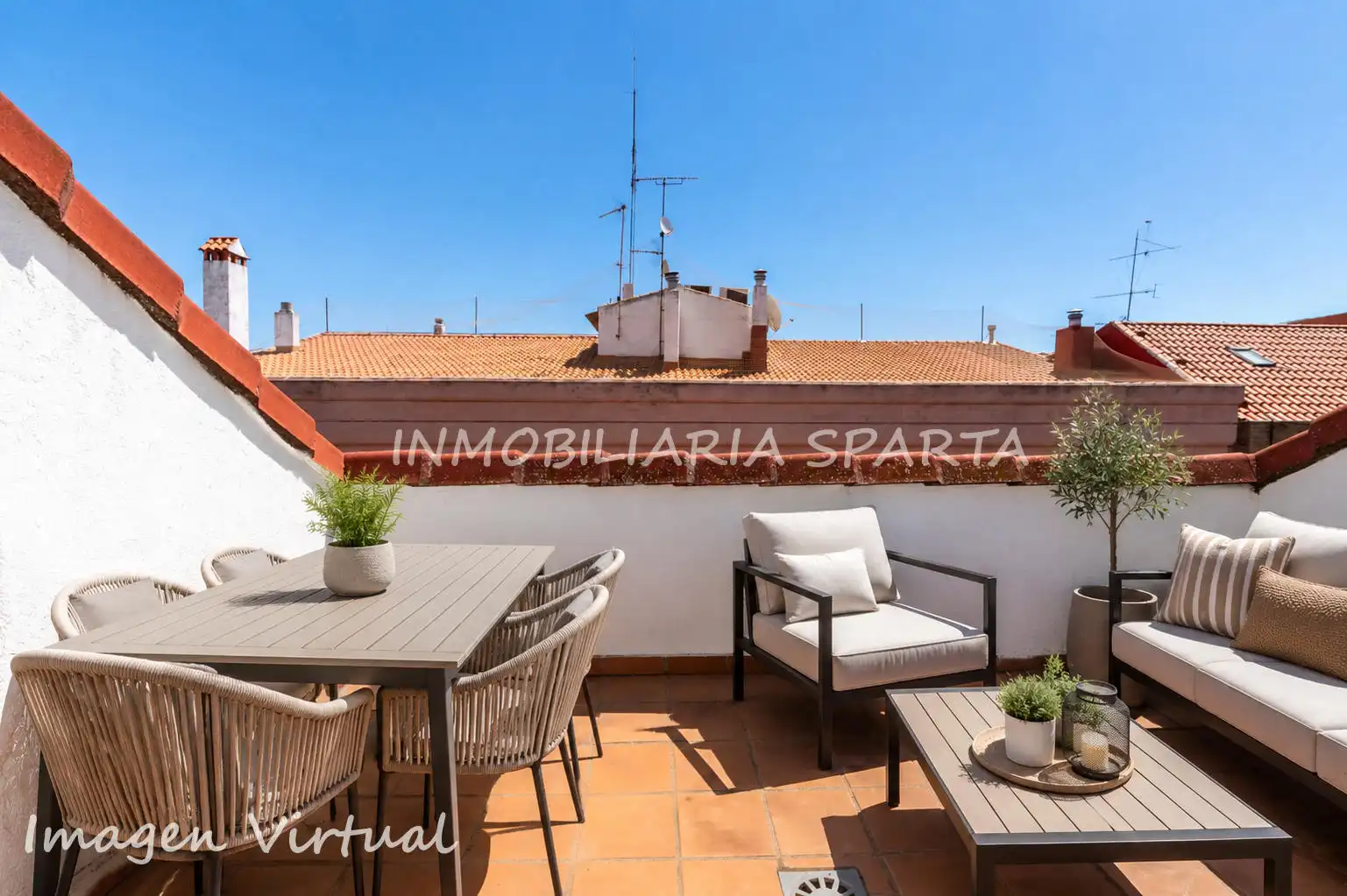 Terrace of Duplexes for sale in Ciudad Real  with Air Conditioner, Heating and Parquet flooring