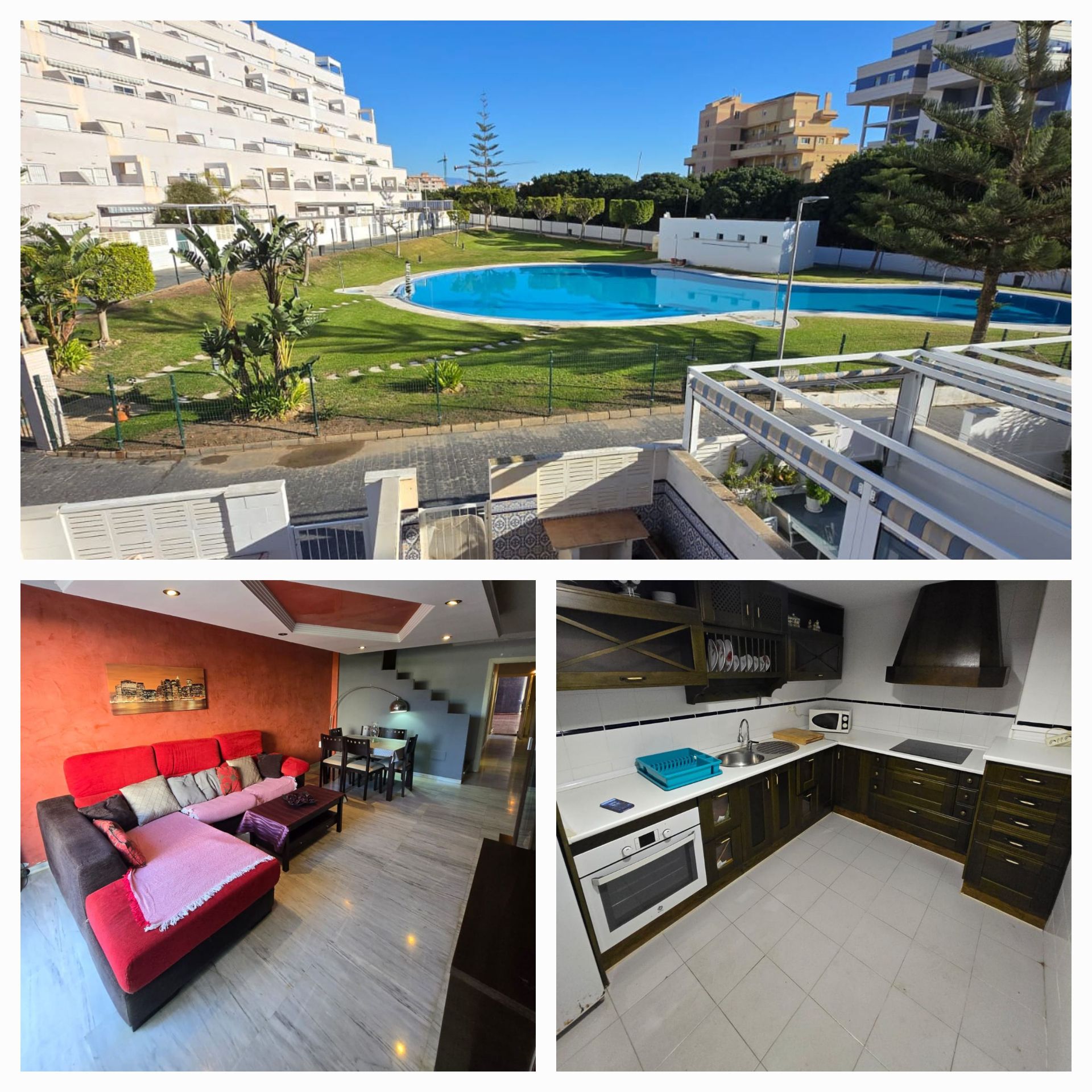 Exterior view of Duplex for sale in Roquetas de Mar  with Air Conditioner, Terrace and Furnished