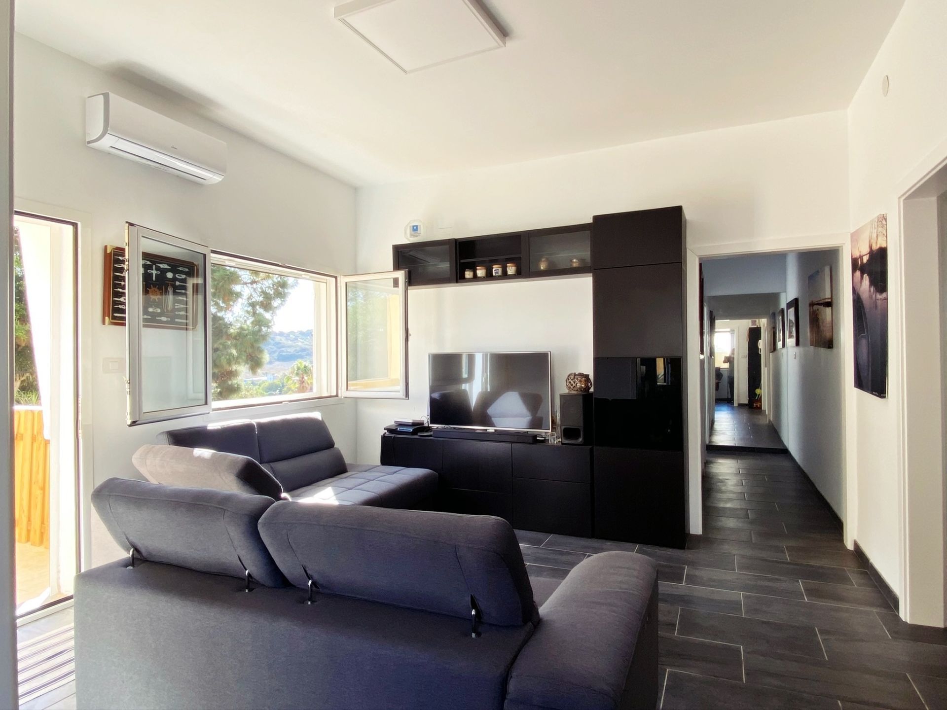 Living room of Flat for sale in Santa Brígida  with Air Conditioner, Private garden and Storage room