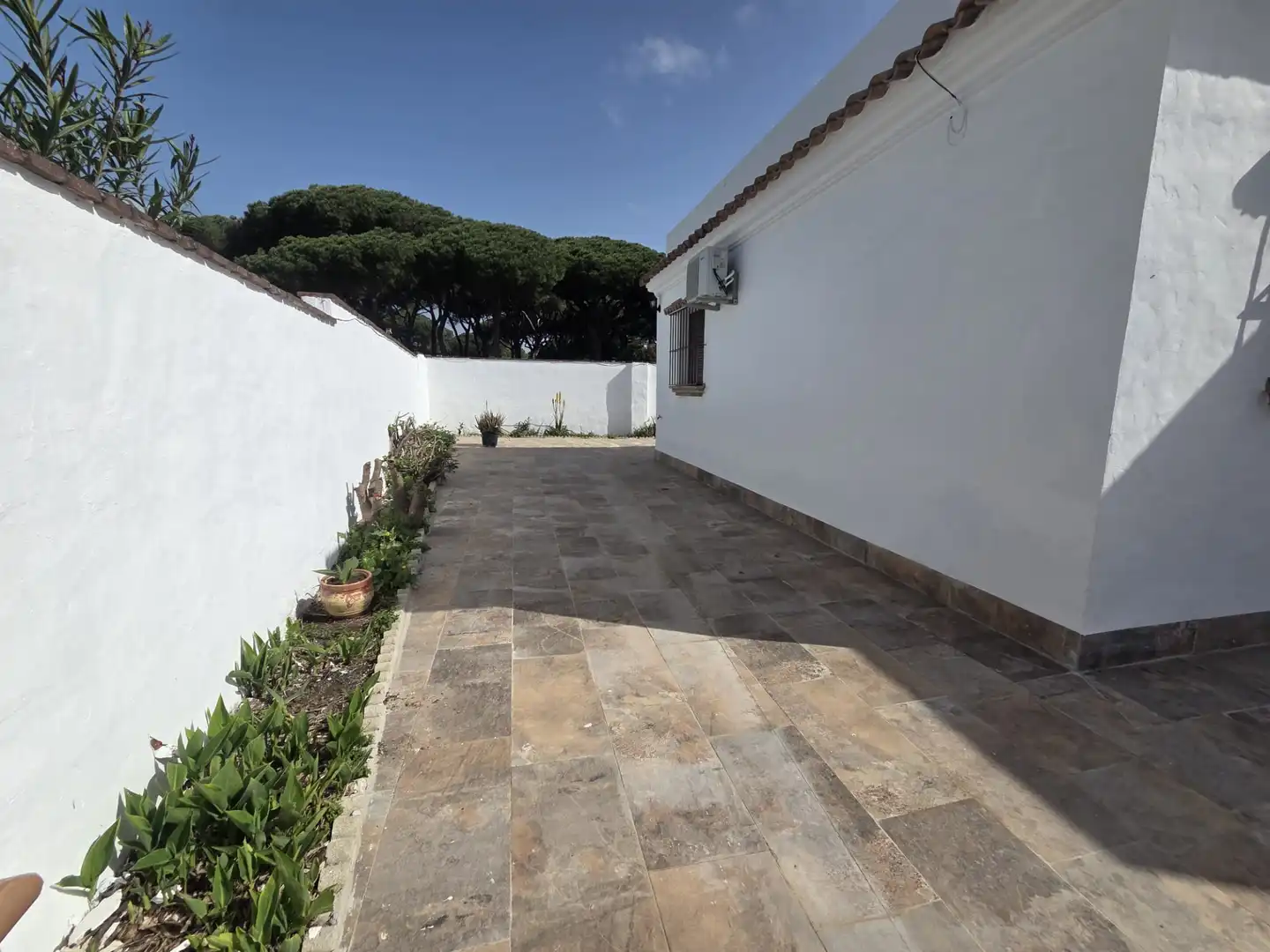 Terrassa de Casa o xalet de lloguer en Conil de la Frontera amb Aire condicionat, Jardí privat i Piscina