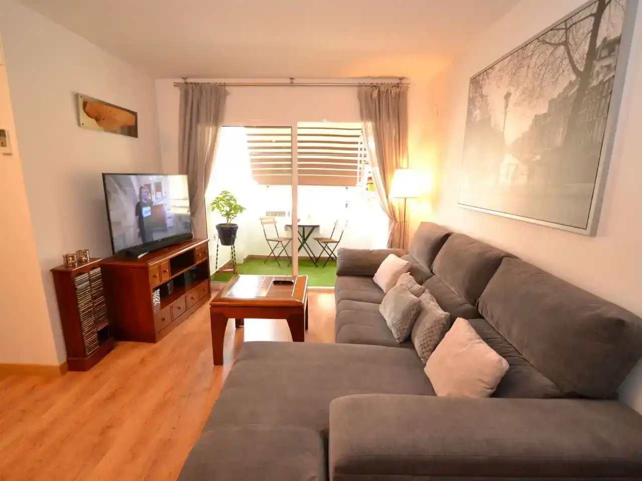 Sala de estar de Piso en venta en Torremolinos con Aire acondicionado, Piscina y Balcón