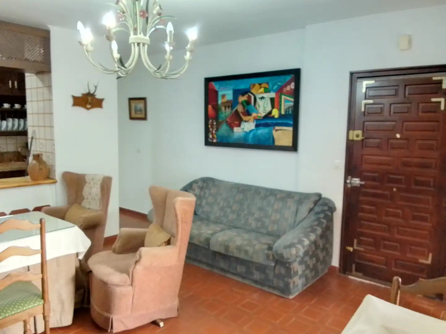 Sala d'estar de Apartament en venda en Grazalema amb Aire condicionat, Terrassa i Balcó