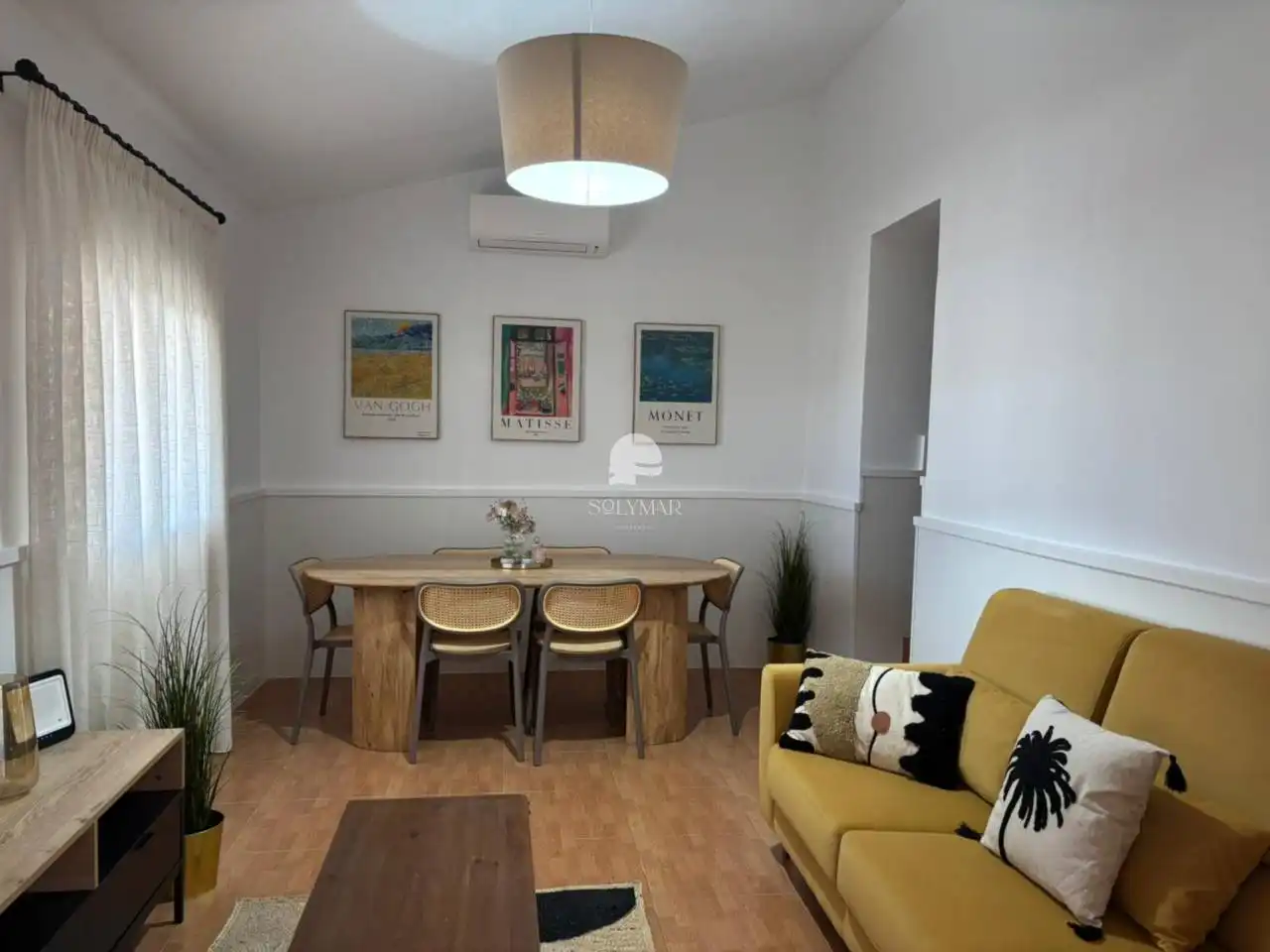 Esszimmer von Country house zur Miete in Vélez-Málaga mit Klimaanlage, Terrasse und Möbliert