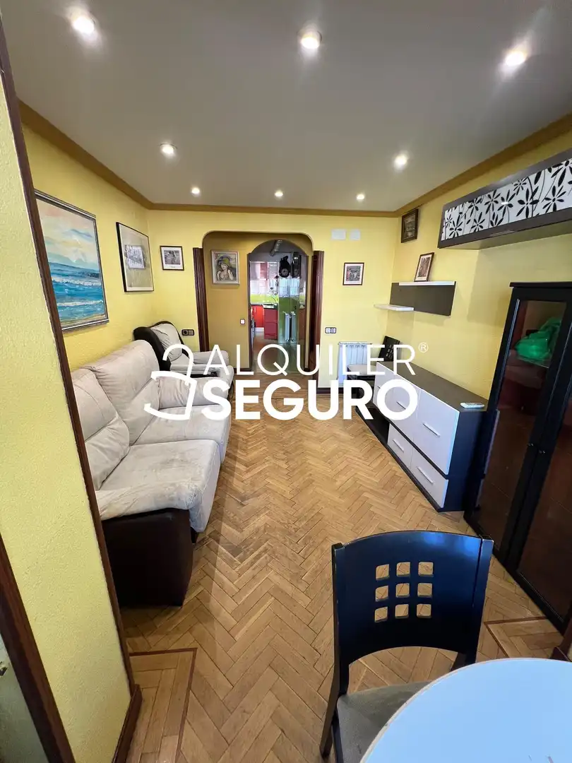 Wohnzimmer von Wohnung zur Miete in Madrid mit Klimaanlage, Heizung und Terrasse