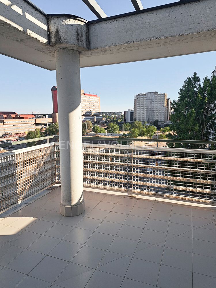 Terrace of Apartment to rent in  Madrid Capital  with Air Conditioner, Heating and Parquet flooring