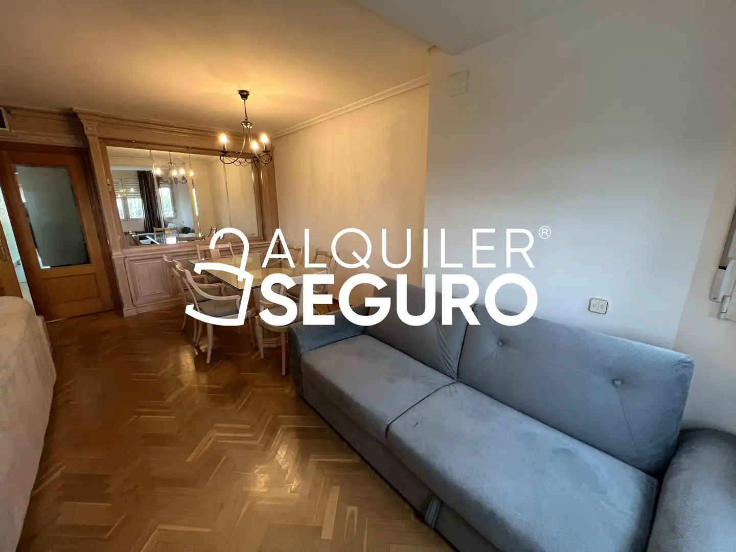 Living room of Flat for rent in Madrid  with Air Conditioner, Heating and Swimming Pool