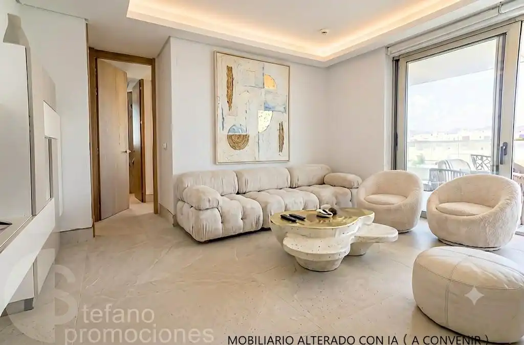 Sala de estar de Piso de alquiler en Málaga con Aire acondicionado, Calefacción y Terraza