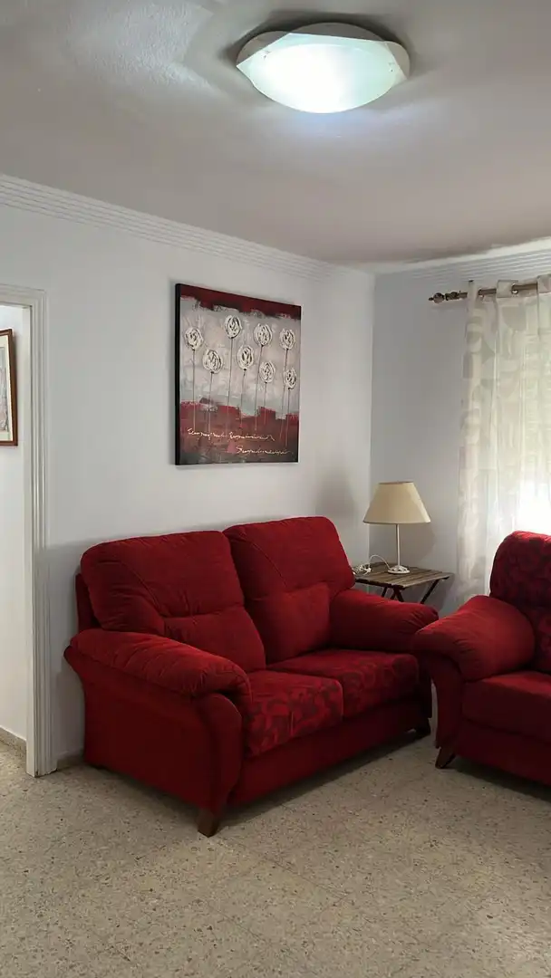 Sala d'estar de Pis de lloguer en Sevilla amb Aire condicionat, Calefacció i Moblat