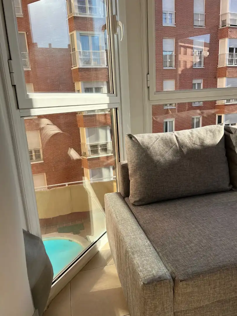 Balcony of Flat for rent in Madrid  with Air Conditioner, Heating and Parquet flooring