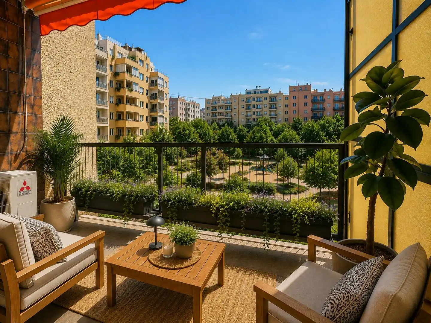 Terrasse von Wohnung zum Verkauf in Barcelona mit Klimaanlage, Heizung und Balkon