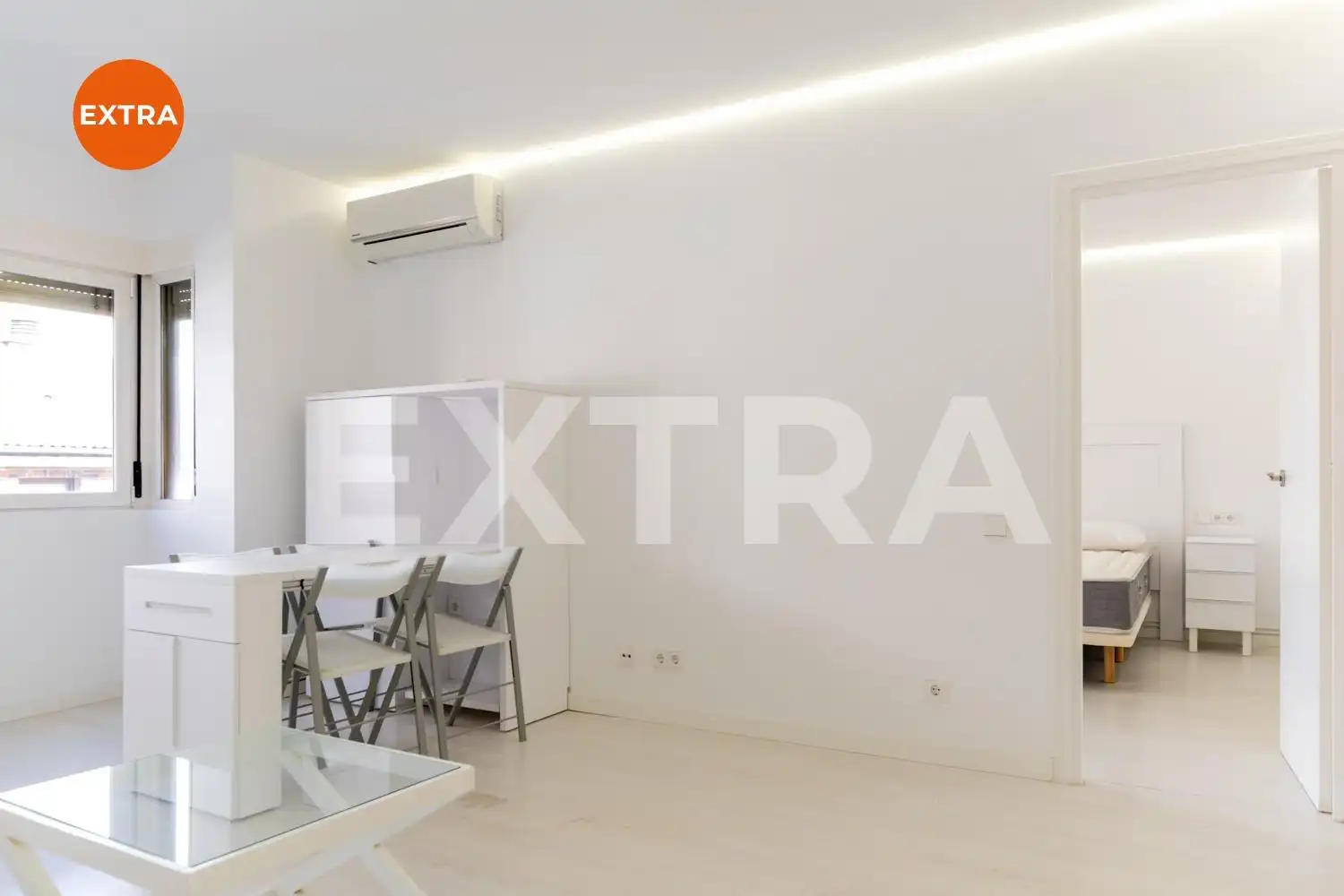 Wohnzimmer von Wohnungen zur Miete in Madrid mit Klimaanlage, Heizung und Möbliert