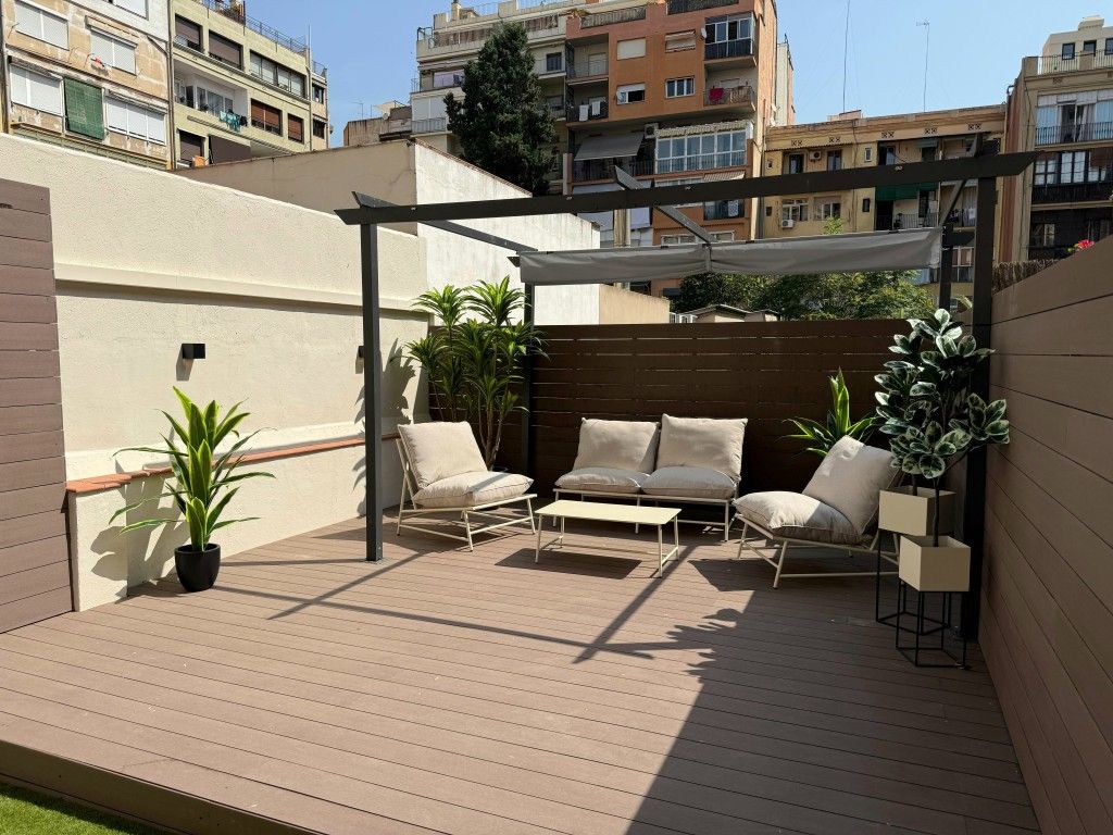 Terrace of Apartment for sale in  Barcelona Capital  with Air Conditioner, Heating and Parquet flooring