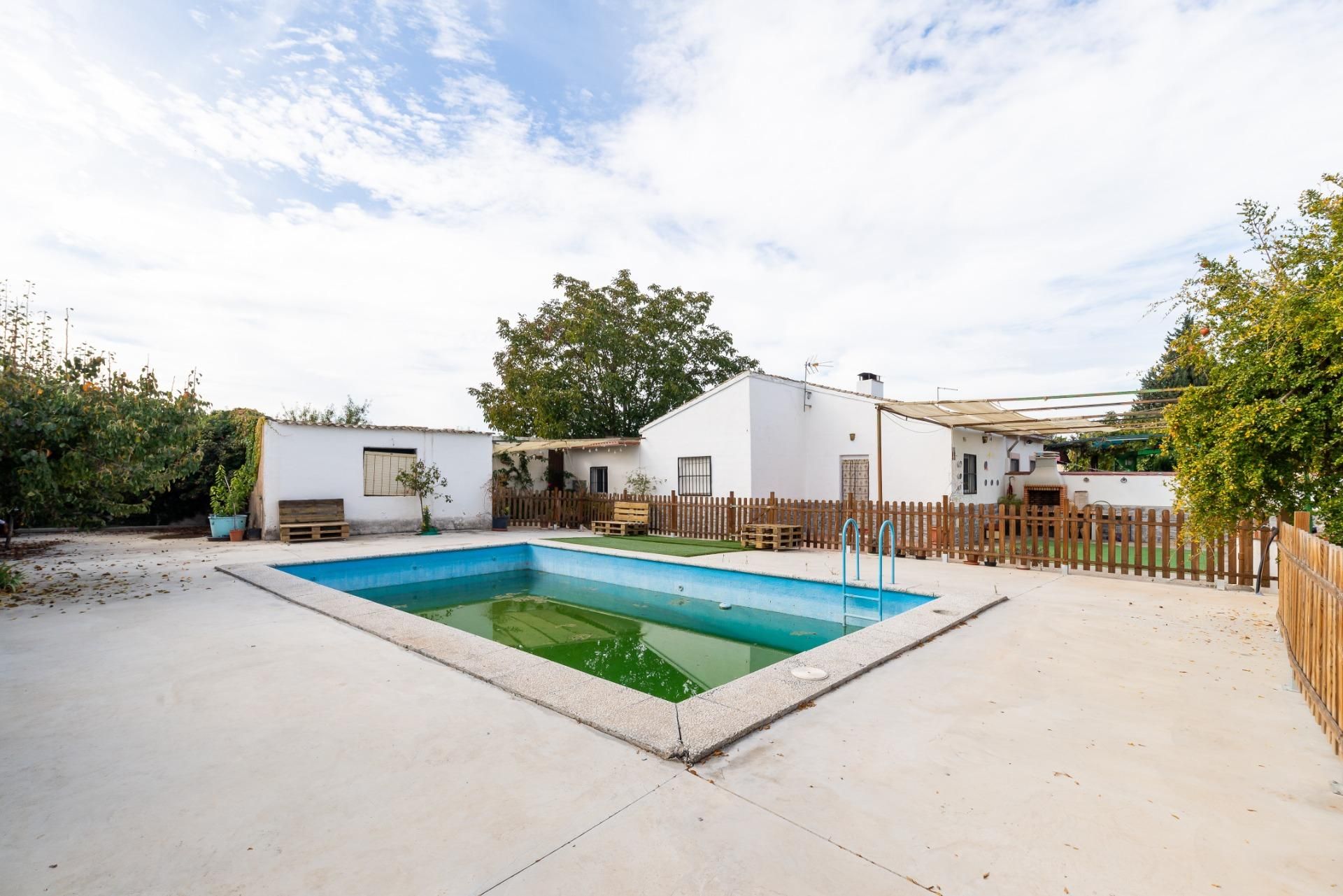 Piscina de Finca rústica en venda en Santa Fe amb Jardí privat, Terrassa i Traster