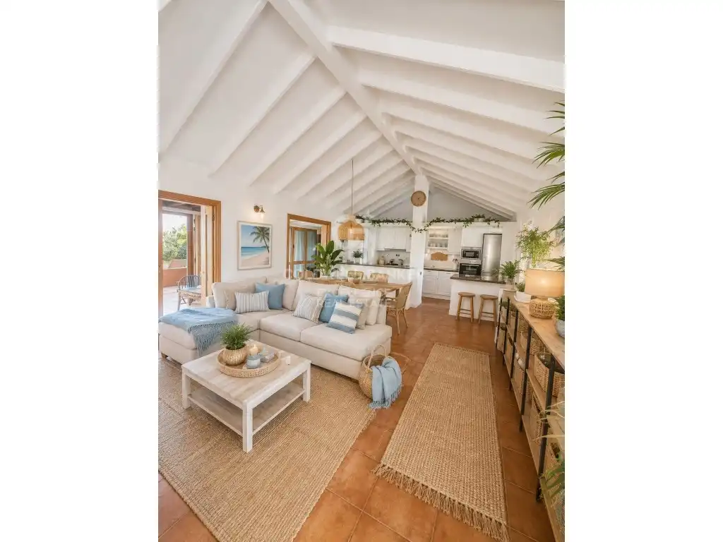 Sala de estar de Casa o chalet en venta en La Oliva con Jardín privado, Terraza y Horno