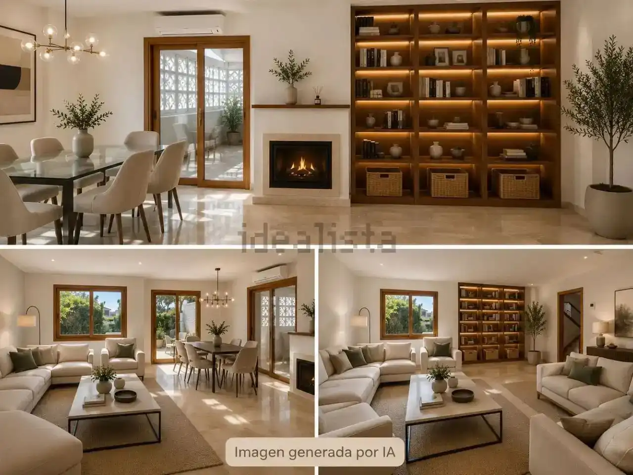 Sala de estar de Casa adosada en venta en  Palma de Mallorca con Aire acondicionado, Terraza y Piscina