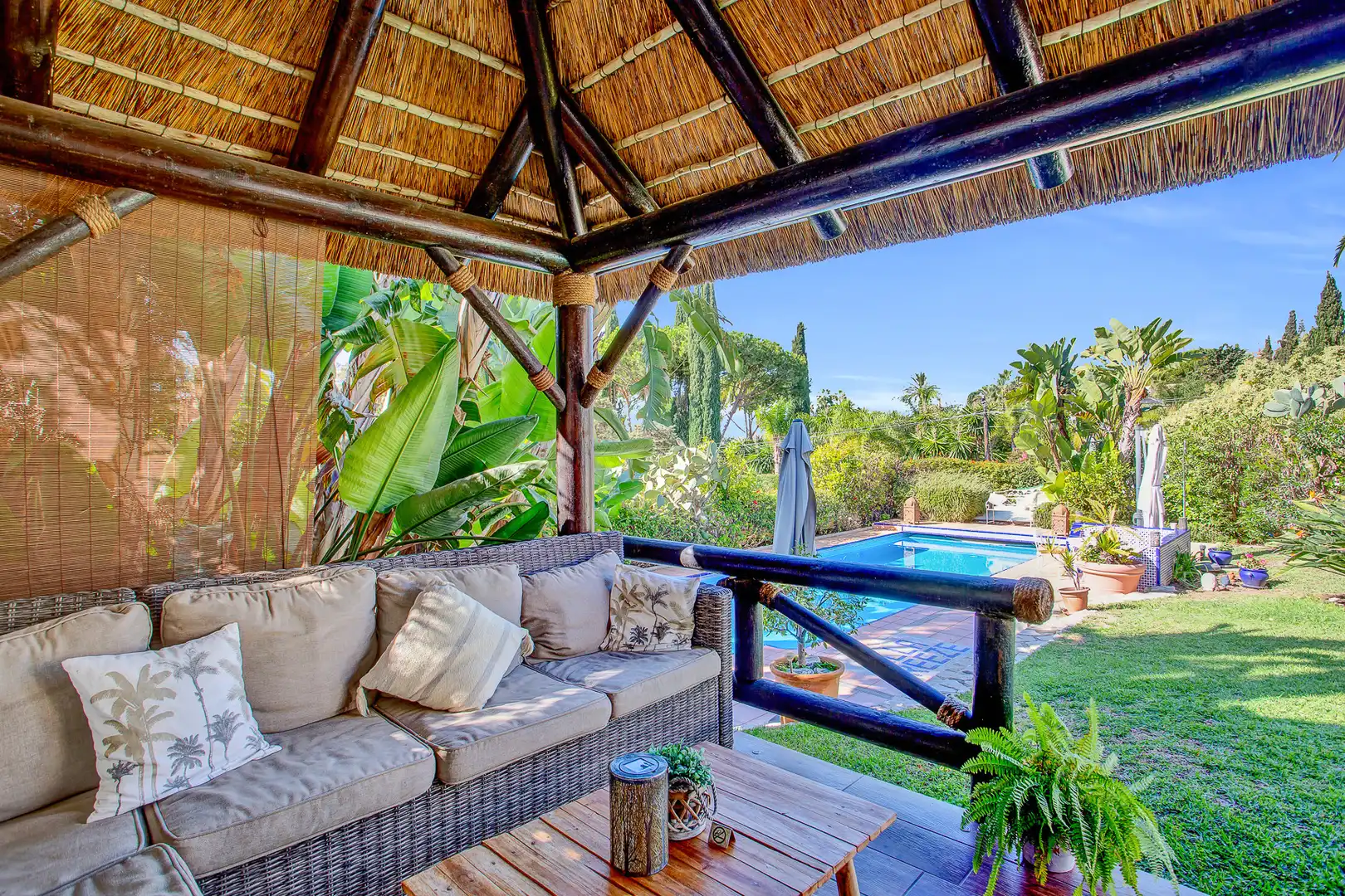 Terrassa de Casa o xalet de lloguer en Marbella amb Aire condicionat, Calefacció i Jardí privat