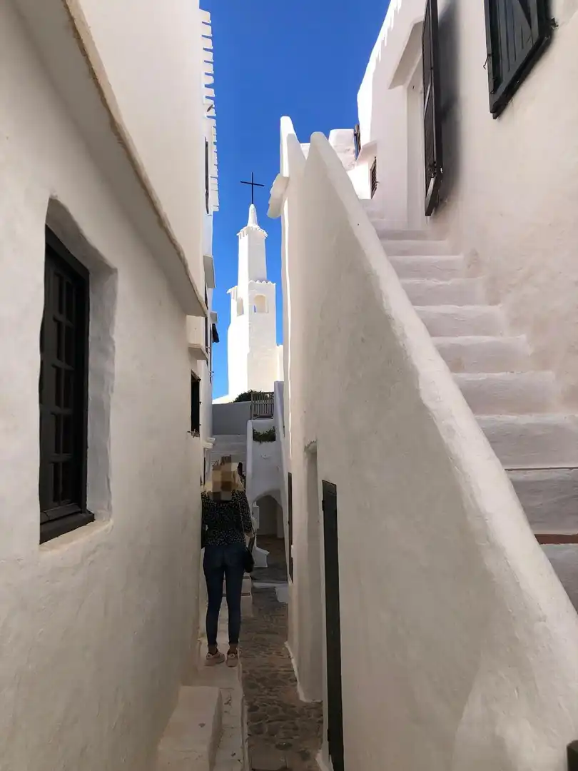 Vista exterior de Apartamento en venta en Sant Lluís con Jardín privado