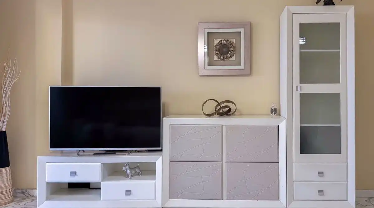 Wohnzimmer von Wohnungen zur Miete in Mijas mit Klimaanlage, Heizung und Terrasse